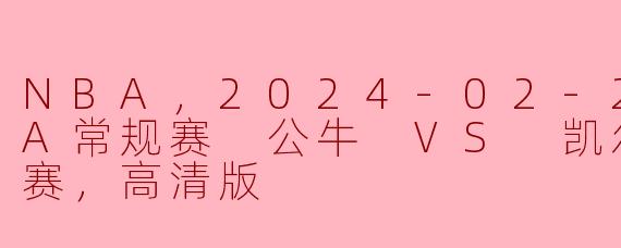 2024年2月23日NBA常规赛：公牛队对阵凯尔特人队精彩回顾